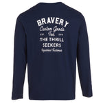 Blue Enigmatic Long Sleeved T-Shirt Navy Blue Back