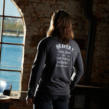 Anthracite Grey Enigmatic Long Sleeved T-Shirt